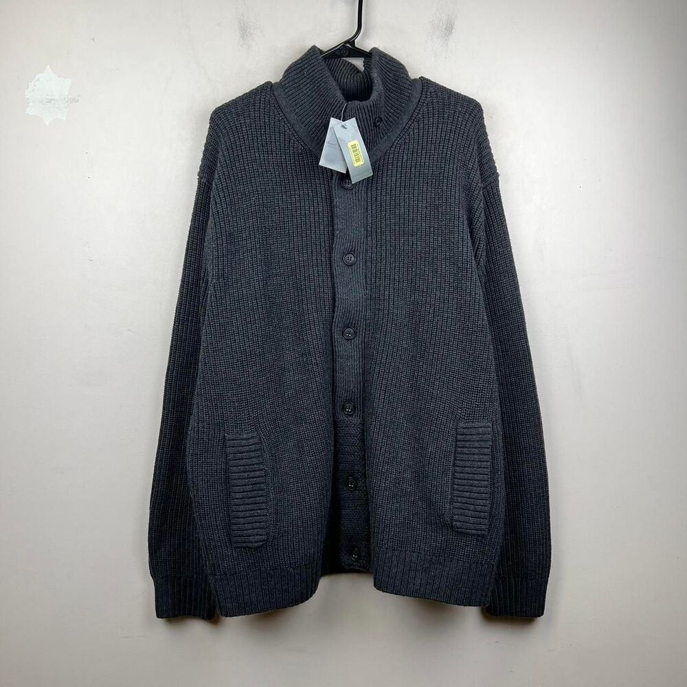 NWT Daniel Cremieux Dark Grey Wool Sweater  Size: XXL